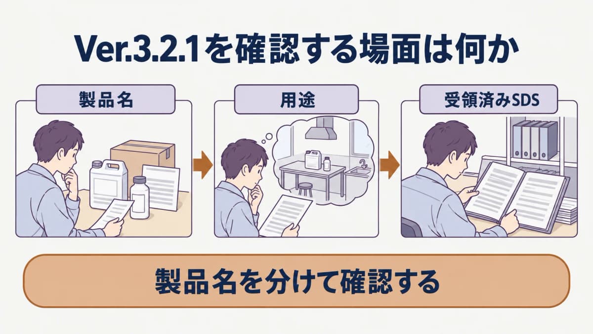 製品名成分用途をSDSから整理する