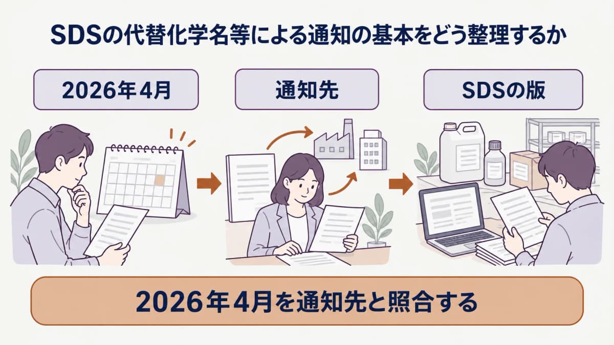 代替化学名等による通知の全体像