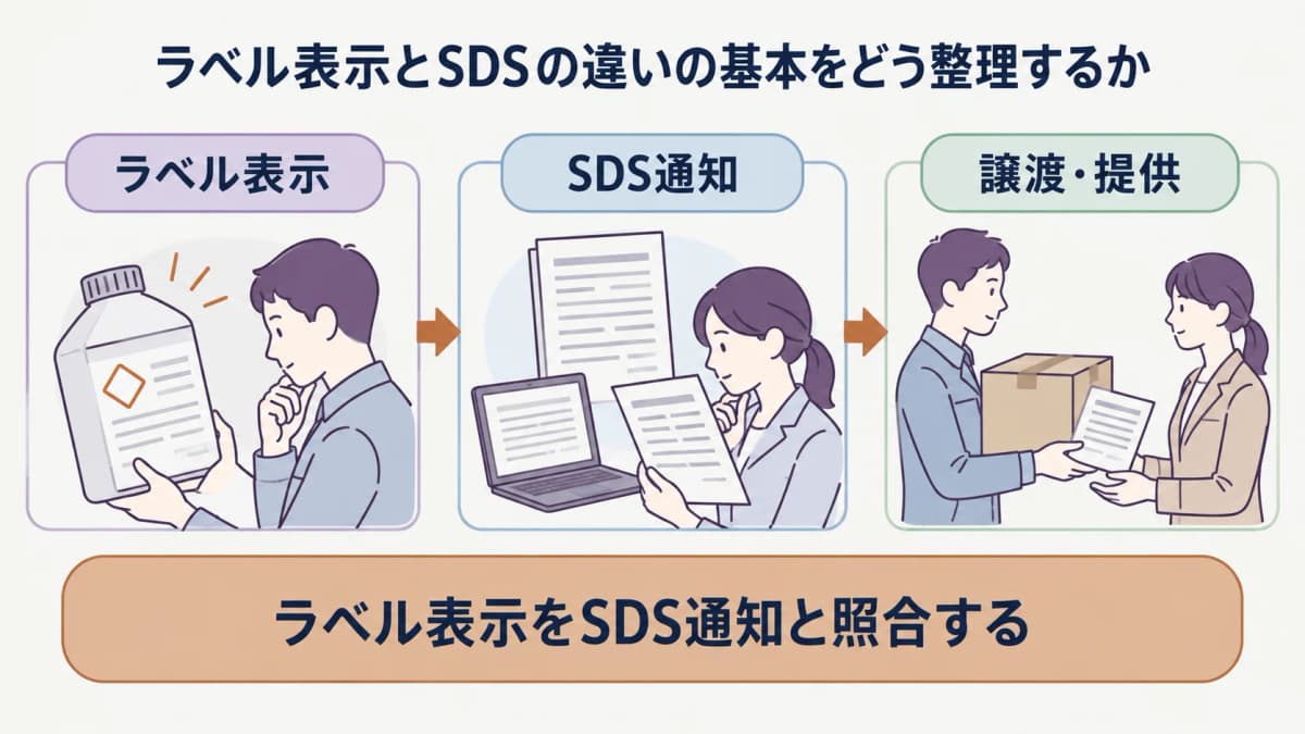 ラベル表示とSDS通知の対象範囲