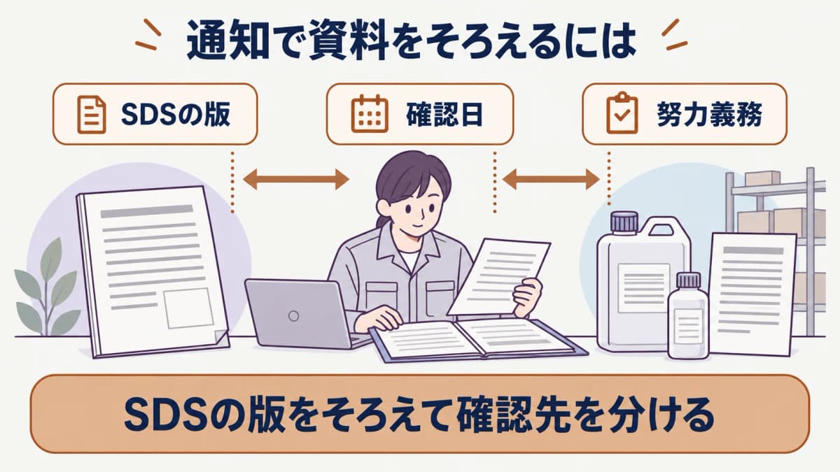 情報変更と確認日を整理する記録